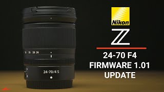 Nikon Z 2470 f4 Firmware 101 Update  What does it do [upl. by Efi]