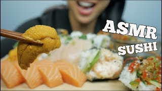 ASMR SASHIMI  SUSHI ROLLS EATING SOUNDS NO TALKING  SASASMR [upl. by Onia]