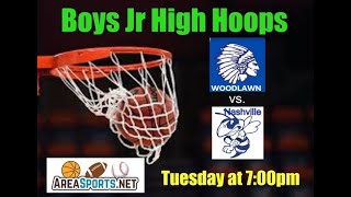 Boys Jr High Hoops Nashville vs Woodlawn [upl. by Hsepid689]