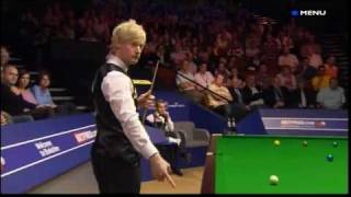 Snooker  Jan Verhaas forgets to respot the black World Snooker Tournament 2009  260409 [upl. by Artnoed106]