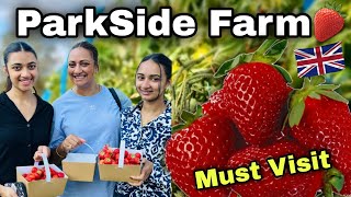 ParkSide Farm  Londons Famous Strawberry 🍓 Picking Farm  Must Go  🇬🇧 🌞 [upl. by Breena]