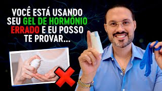 Como aplicar o gel hormonal corretamente  PASSO A PASSO [upl. by Ahsimed]