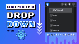 Advanced Dropdown Menu  React amp CSS Animation Tutorial for Beginners [upl. by Ahkihs918]