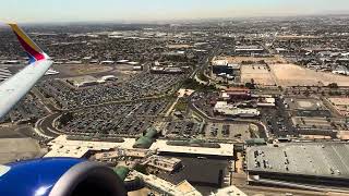 4K  El Paso Summer Morning Departure  Southwest Airlines 7377H4  Views of Juarez and Border Wall [upl. by Elle831]