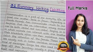 Summary Writing Class 1210th  How to write Summary Writing  English Writing Skill HSC 12 English [upl. by Eenet]