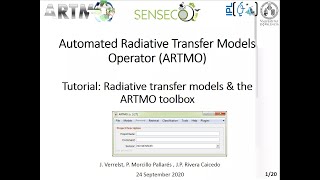 Automated Radiative Transfer Models Operator ARTMO Tutorial part 1 [upl. by Ferwerda]