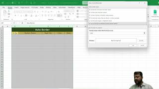 How to Automatically Add Borders in Excel While Typing Data Excel Trick [upl. by Winebaum731]