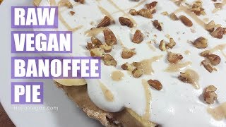 How to make raw vegan banoffee pie  Naija Vegan [upl. by Ocsirf]