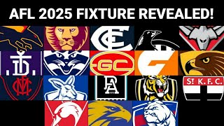 AFL 2025 FIXTURE REVEALED [upl. by Bolan]