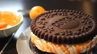 Recette Halloween  Gâteau Oreo géant oreo cake [upl. by Aniwde193]