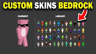 How to Add a Custom Skin in Minecraft Bedrock in 2024 [upl. by Fannie]