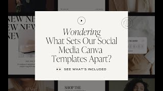 Inside the TONIC Canva template packs [upl. by Noek]