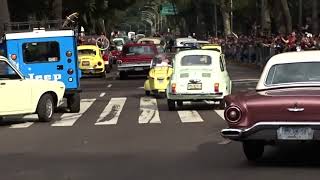 Desfile de Autos Clasicos en Mexico [upl. by Paige284]