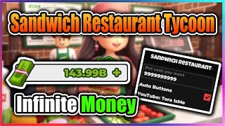 🥪OP Sandwich Restaurant Tycoon Script  Infinite Money [upl. by Naek560]