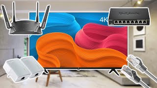 How to Connect A Smart TV to the Internet using WiFi Wired Ethernet Powerline and More [upl. by Ariak945]