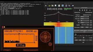 Ver una transmisión en la frecuencia 300 MHz con Gqrx y capturarla con Flipper Zero [upl. by Nehtanoj]