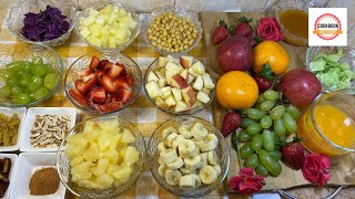 Special Fruit Chaat Recipe  Ramzan Recipe  Channa Fruit Chaat by Cookbook With Saba Taimoor [upl. by Nomrah]