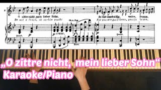 Zauberflöte Königin „O zittre nicht mein lieber Sohn“ Karaoke Piano accompaniment scoreampenglish [upl. by Eiramana389]