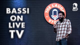 Bassi on Live TV ft AnubhavSinghBassi [upl. by Eignat527]