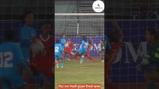 Gita Rana Magar extraordinary save foryou nepalfootball footballshorts footballedits fyp [upl. by Malony]