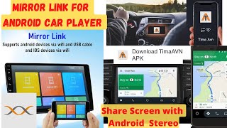 Mirror Link for Android Car player Mobile phone ko Android head Unit ka sath mirror Link kaise kare [upl. by Inor584]