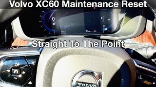 20182025 Volvo XC60 Maintenance Reminder Reset  oil life 2024 Model  xc90 [upl. by Fesoy]