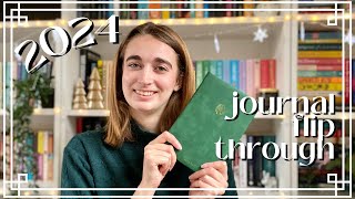 2024 bullet journal flip through  reading journal [upl. by Anilasor]