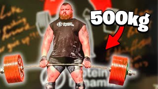 1102lb  500kg Deadlift World Record ft Eddie Hall [upl. by Amikat]