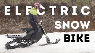 Powerful electric snowbmobile 2023  Sniejik Super [upl. by Relyks]