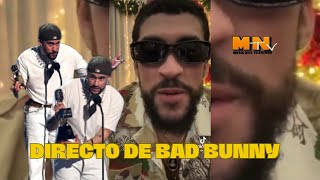 BAD BUNNY LIVE DE INSTAGRAM RESUMIDO badbunny anuelaa youngmiko unveranosinti [upl. by Eniotna]