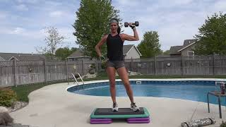 STEP CARDIO WITH WEIGHTS WORKOUT [upl. by Rhea]