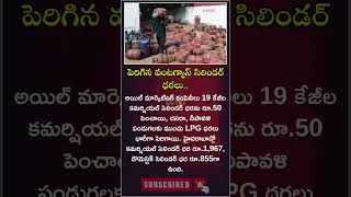 LPG Cylinders Price Hike  పెరిగిన వంటగ్యాస్ సిలిండర్ ధరలు NM [upl. by Eenot]