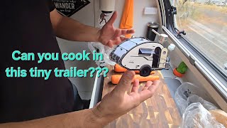 Tb camping trip 20 Cooking a legit meal in this tiny trailer [upl. by James451]