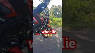 Tvs reidar 125 wheelie 😂vairalvideo wheelie bike rider [upl. by Cutty]