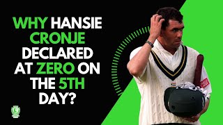 Why Hansie Cronje declared at zero on the 5th day euphoriacricket cricketplayer [upl. by Nnaacissej]