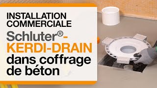 Comment installer le drain Schluter®KERDIDRAIN dans un coffrage de béton [upl. by Chickie]