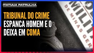 Homem é brutalmente espancado com machado por pena do tribunal do crime em Contagem [upl. by Neerom]