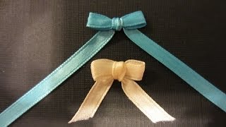 How to make a Bow with Ribbon and a Fork Quick and Easy [upl. by Bald191]