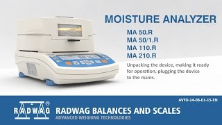 MA R Moisture Analyzer  Quick Start EN [upl. by Maiga]