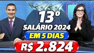 INSS 1ª PARCELA do 13º SALÁRIO para os APOSENTADOS  CALENDÁRIO INSS 2024  VEJA DATAS e VALORES [upl. by Placeeda158]