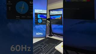 60Hz vs 165Hz monitor comparison gaming pc monitor [upl. by Esserac]