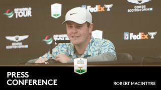 Robert MacIntyres Winning Press Conference  2024 Genesis Scottish Open [upl. by Ttoille]