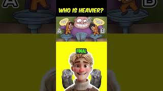 Who Is Heavier😁 riddlesquiz riddle riddlechallenge quizzes memes funny meme animation [upl. by Ereynihc]