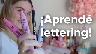 5 TIPS para empezar en LETTERINGCALIGRAFÍA [upl. by Amrita880]