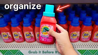 Public ASMR🧺Dollar Tree Shelf Organization Lofi TappingScratching [upl. by Aicemaj]