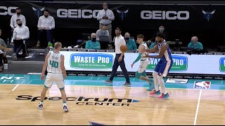 LaMelo Ball Caught Embiid Slippin At The End Of The Game [upl. by Hctud458]