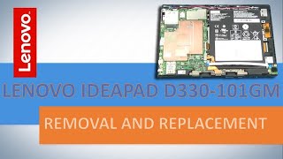 HOW TO DISASSEMBLE AND REPLACE LENOVO IDEAPAD D33010IGM [upl. by Parthenia]