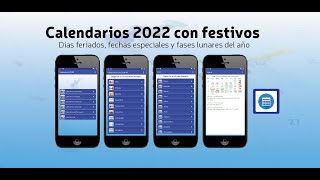 Calendarios 2022 con festivos [upl. by Sarnoff]