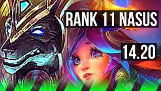 NASUS vs LILLIA JGL  Rank 11 Nasus  EUW Master  1420 [upl. by Anomahs]