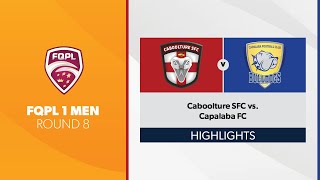 FQPL 1 Men R8  Caboolture SFC vs Capalaba FC Highlights [upl. by Notsej]